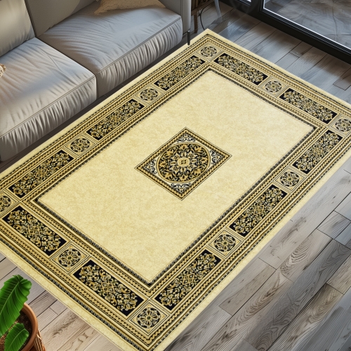 Dywan Tradycyjny 280x370 cm Orientalny Kremowy Do Salonu BELVEDERE 0809D cream/cream