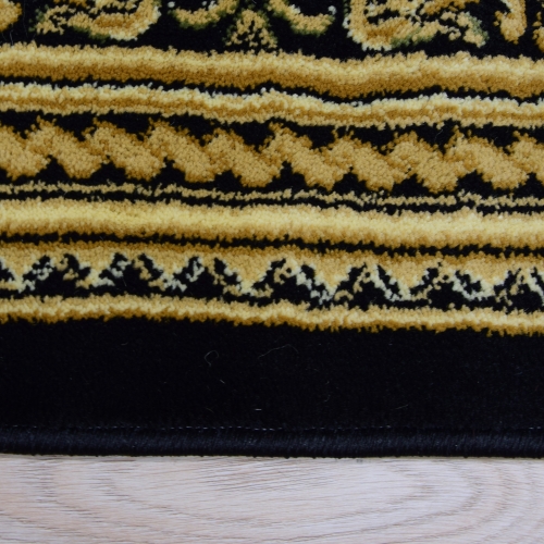 Dywan Tradycyjny 160x220 cm Orientalny Czarny Do Salonu BELVEDERE 0809D navy/navy