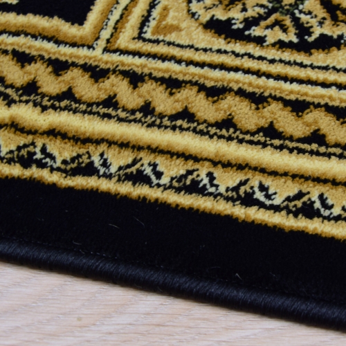 Dywan Tradycyjny 160x220 cm Orientalny Czarny Do Salonu BELVEDERE 0809D navy/navy