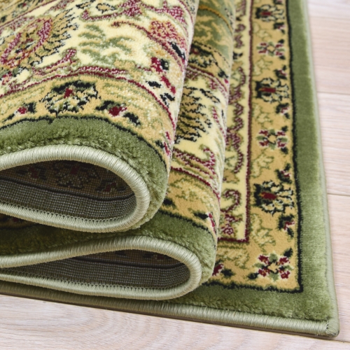 Dywan Tradycyjny 60x100 cm Orientalny Zielony Do Salonu BELVEDERE 1536A moss/moss