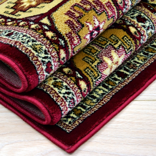 Dywan Tradycyjny 60x100 cm Orientalny Bordowy Do Salonu BELVEDERE 1538A cherry/cherry