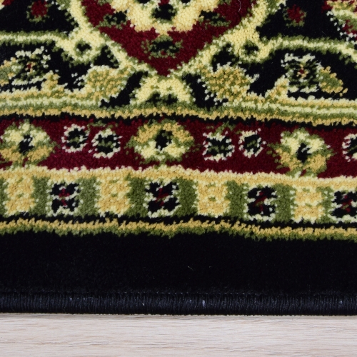Dywan Tradycyjny 60x100 cm Orientalny Czarny Do Salonu BELVEDERE 1546A black/black