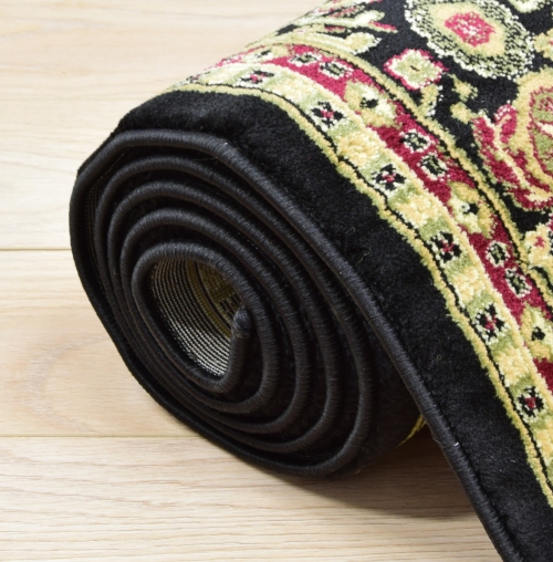 Dywan Tradycyjny 60x100 cm Orientalny Czarny Do Salonu BELVEDERE 1546A black/black