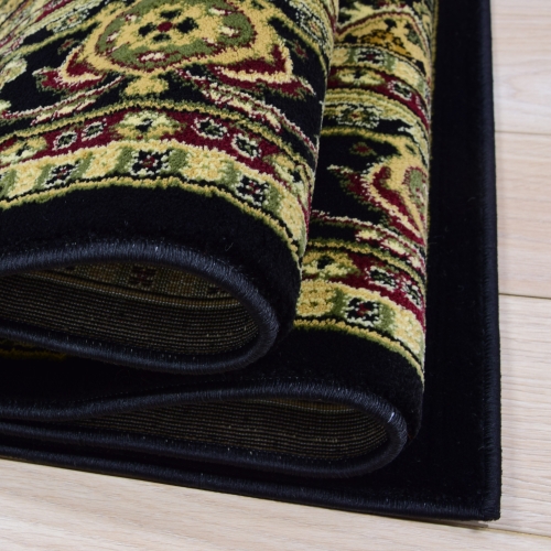 Dywan Tradycyjny 60x100 cm Orientalny Czarny Do Salonu BELVEDERE 1546A black/black