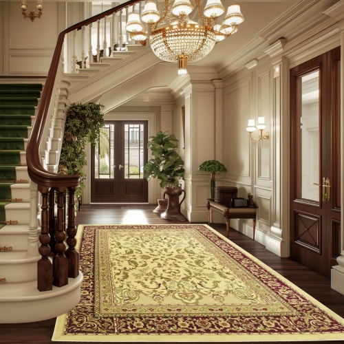 Dywan Tradycyjny 60x100 cm Orientalny Kremowy Do Salonu BELVEDERE 2284A cream/cherry