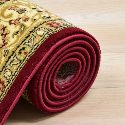 Dywan Tradycyjny 100x180 cm Orientalny Bordowy Do Salonu BELVEDERE 4285D cherry/cherry
