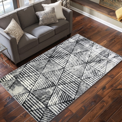 Dywan Geometryczny 160x230 Nowoczesny Szary Do Salonu ADVENTURE 59531-16811