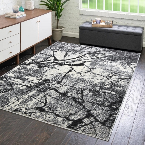 Dywan Abstrakcyjny 120x170 Nowoczesny Szary Do Salonu ADVENTURE 59961-16811