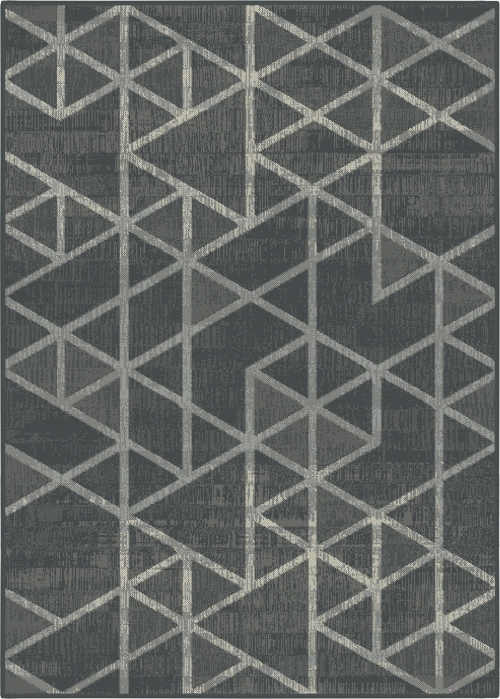 Dywan Geometryczny 80x150 cm Nowoczesny Szary Do Salonu VENEZIA 704421 89922 dark grey