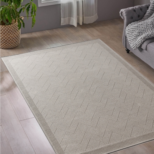 Dywan Wełniany 120x170 cm Boho Szary Do Salonu DUNE NATURAL 76361-68400