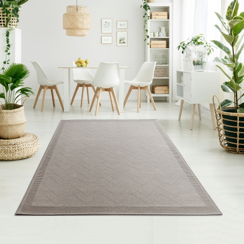 Dywan Wełniany 120x170 cm Boho Szary Do Salonu DUNE NATURAL 76361-68400