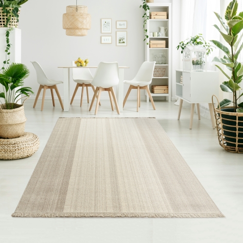 Dywan Wełniany 120x170 cm Boho Kremowy Do Salonu DUNE NATURAL 77961-72800