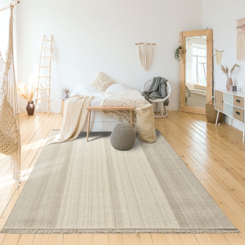 Dywan Wełniany 120x170 cm Boho Kremowy Do Salonu DUNE NATURAL 77961-72800