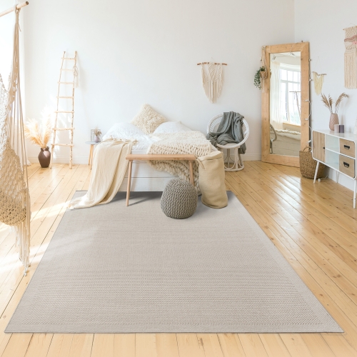 Dywan Wełniany 120x170 cm Boho Piaskowy Do Salonu DUNE NATURAL 89861-68200