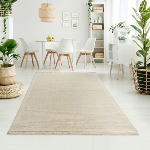 Dywan Wełniany 120x170 cm Boho Kremowy Do Salonu DUNE NATURAL 89861-69400       