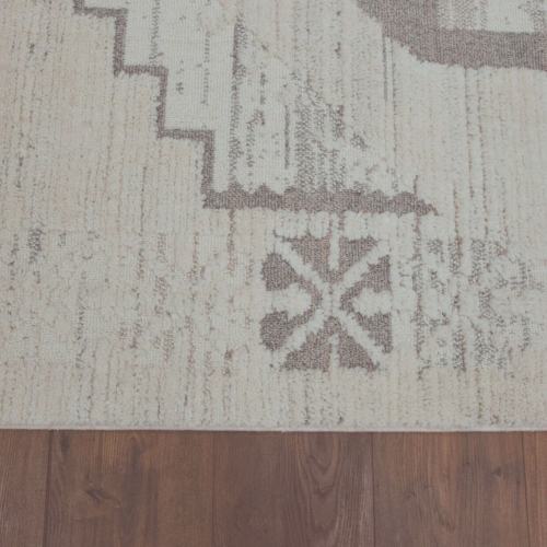 Dywan z frędzlami 140x200 cm Boho Biały Do Salonu AREZZO V762B white/grey