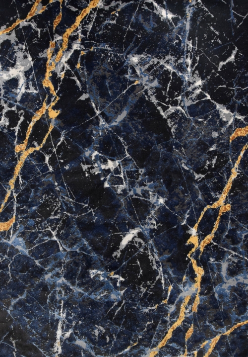Dywan Abstrakcyjny 200x290 cm Nowoczesny Granatowy Do Salonu ETNA BP25A black/d.blue