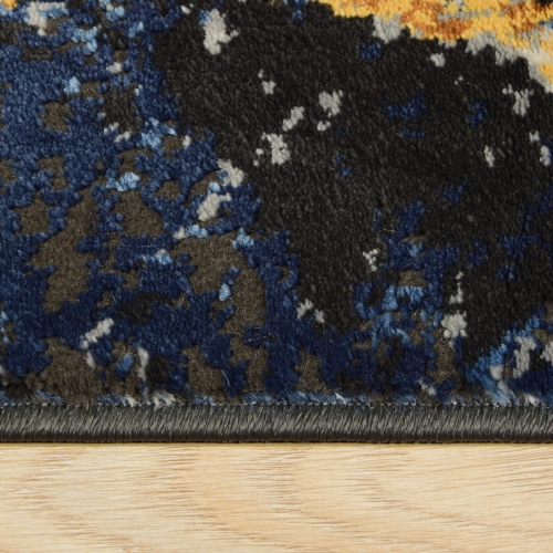 Dywan Abstrakcyjny 200x290 cm Nowoczesny Granatowy Do Salonu ETNA BP25A black/d.blue