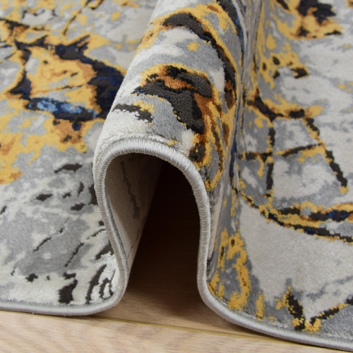 Dywan Abstrakcyjny 160x230 cm Nowoczesny Szary Do Salonu ETNA BP27A beige/grey