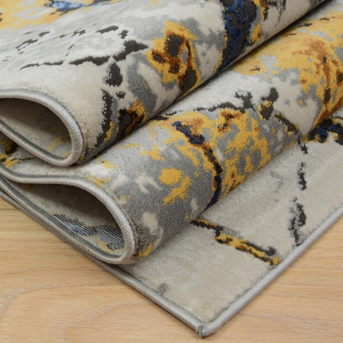 Dywan Abstrakcyjny 160x230 cm Nowoczesny Szary Do Salonu ETNA BP27A beige/grey