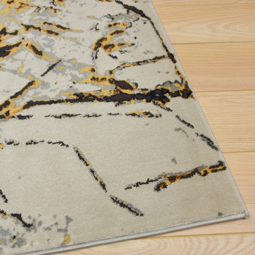 Dywan Abstrakcyjny 160x230 cm Nowoczesny Szary Do Salonu ETNA BP27A beige/grey