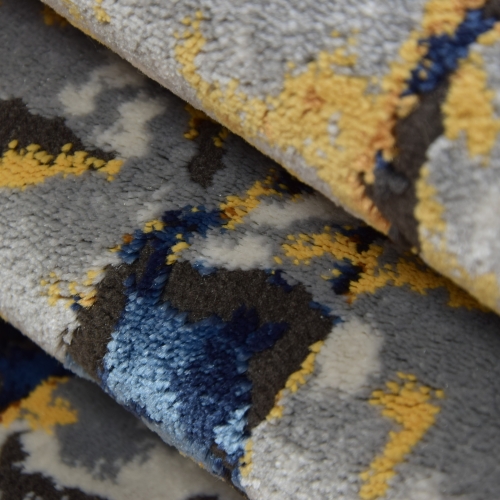 Dywan Abstrakcyjny 160x230 cm Nowoczesny Szary Do Salonu ETNA BP27A beige/grey