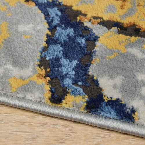 Dywan Abstrakcyjny 160x230 cm Nowoczesny Szary Do Salonu ETNA BP27A beige/grey