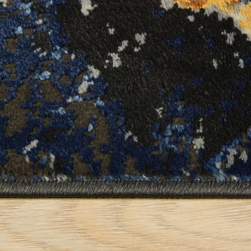 Dywan Abstrakcyjny 60x110 cm Nowoczesny Granatowy Do Salonu ETNA BP23A grey/beige