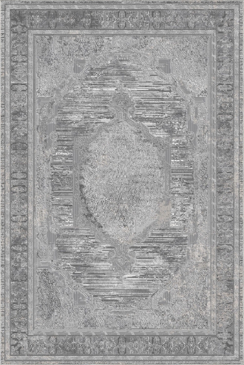 Dywan Tradycyjny 160x230 cm Orientalny Szary Do Salonu LATINA CH99A d.grey/grey