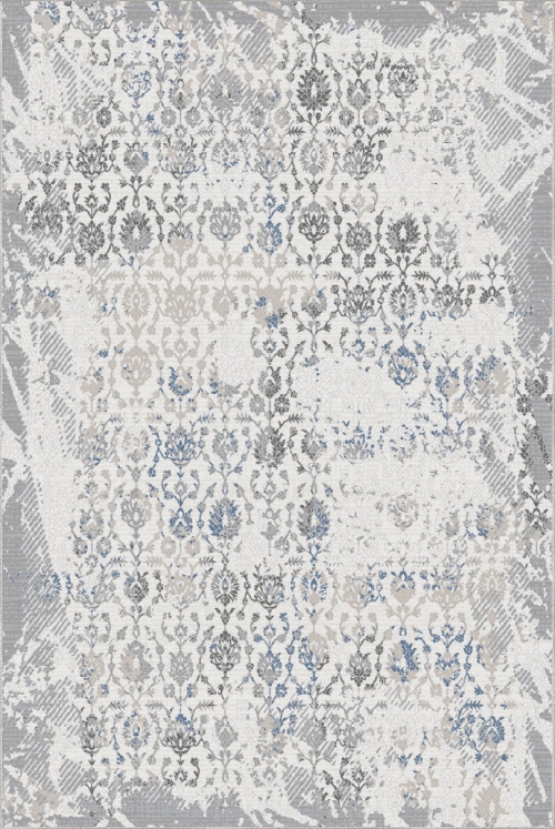 Dywan Tradycyjny 80x150 cm Orientalny Szary Do Salonu LATINA CL01A grey/l.grey