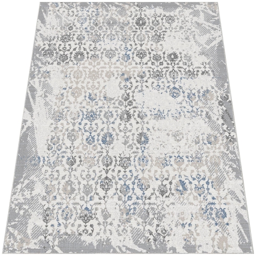 Dywan Tradycyjny 80x150 cm Orientalny Szary Do Salonu LATINA CL01A grey/l.grey