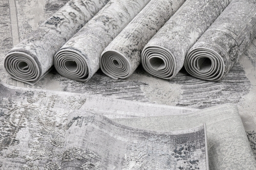Dywan Tradycyjny 140x200 cm Orientalny Szary Do Salonu LATINA CL04A l.grey/grey