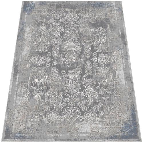 Dywan Tradycyjny 240x340 cm Orientalny Szary Do Salonu LATINA CM52A d.grey/grey