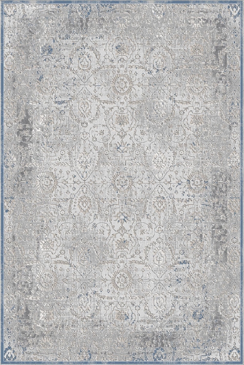 Dywan Tradycyjny 80x150 cm Orientalny Szary Do Salonu LATINA CM53A l.grey/l.grey