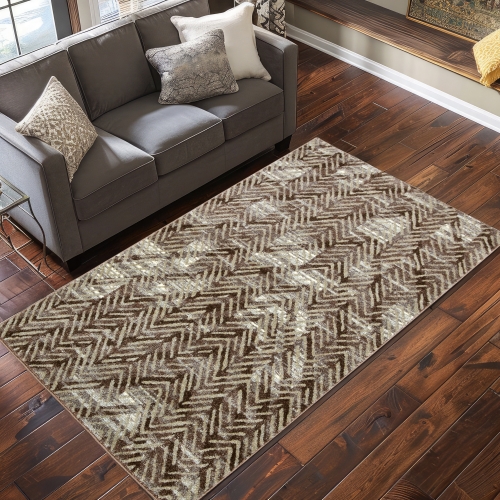 Dywan 160x230 Nowoczesny Brązowy Do Salonu ADVENTURE 49291-15044  