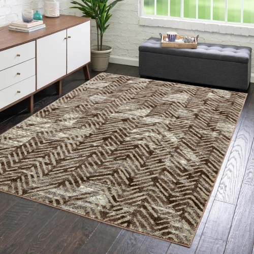 Dywan 160x230 Nowoczesny Brązowy Do Salonu ADVENTURE 49291-15044  