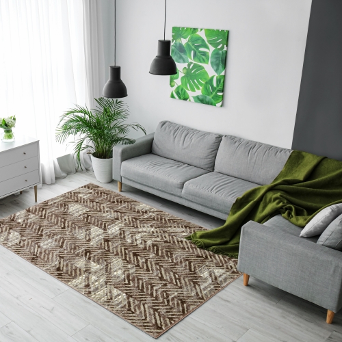 Dywan 160x230 Nowoczesny Brązowy Do Salonu ADVENTURE 49291-15044  