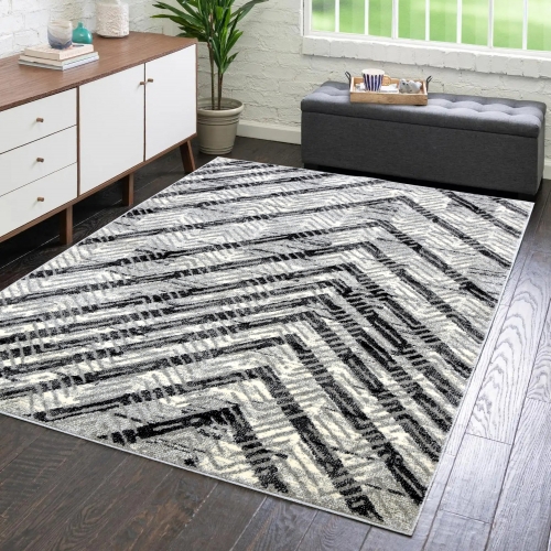 Dywan 160x230 Nowoczesny Szary Do Salonu ADVENTURE 49291-16811