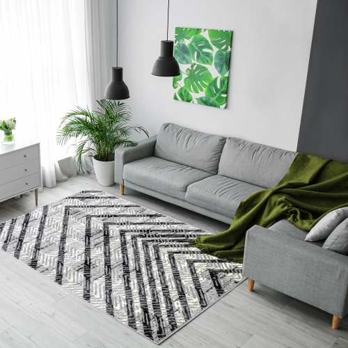 Dywan 160x230 Nowoczesny Szary Do Salonu ADVENTURE 49291-16811