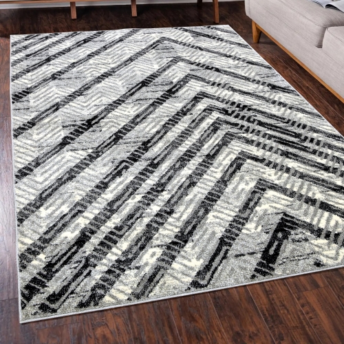 Dywan 160x230 Nowoczesny Szary Do Salonu ADVENTURE 49291-16811