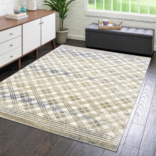 Dywan 160x230 Nowoczesny Beżowy Do Salonu ADVENTURE 49311-15055