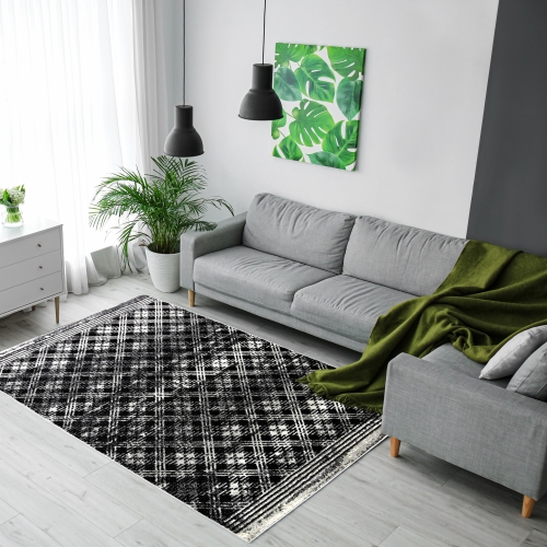 Dywan 160x230 Nowoczesny Czarny Do Salonu ADVENTURE 49311-16841