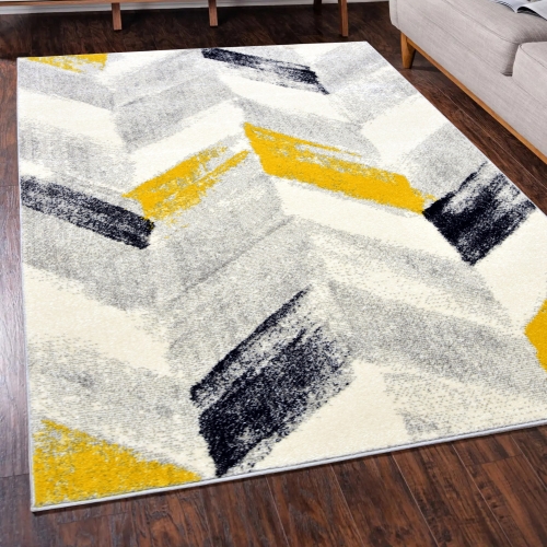 Dywan Geometryczny 120x170 Nowoczesny Szary Do Salonu ADVENTURE 57671