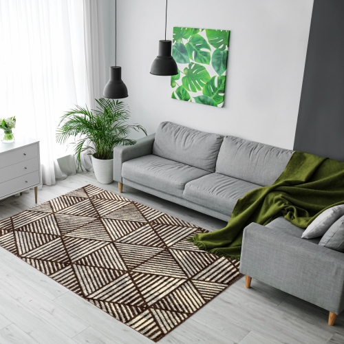 Dywan 160x230 Nowoczesny Brązowy Do Salonu ADVENTURE 59531-15022