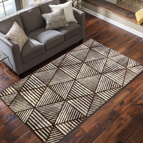 Dywan 160x230 Nowoczesny Brązowy Do Salonu ADVENTURE 59531-15022