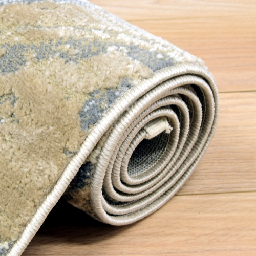 Dywan z frędzlami 120x170 cm Boho Szary Do Salonu ANKONA 8253A grey/beige