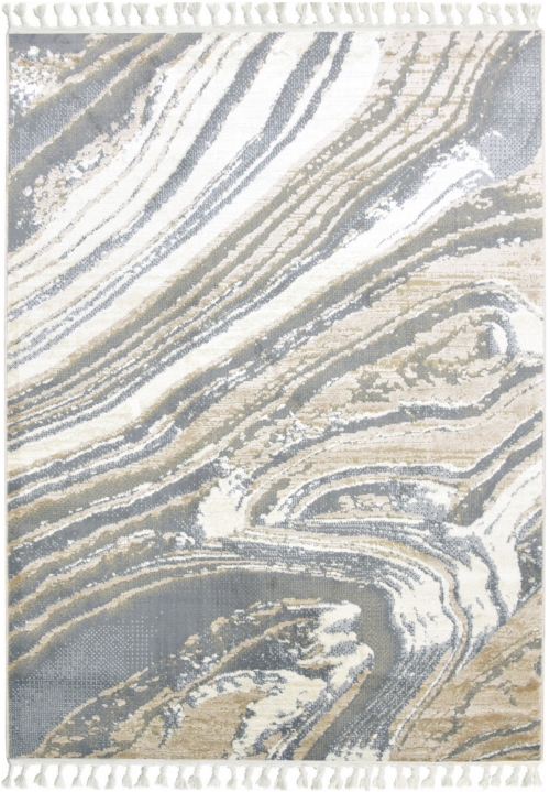 Dywan z frędzlami 120x170 cm Boho Szary Do Salonu ANKONA 8253A grey/beige