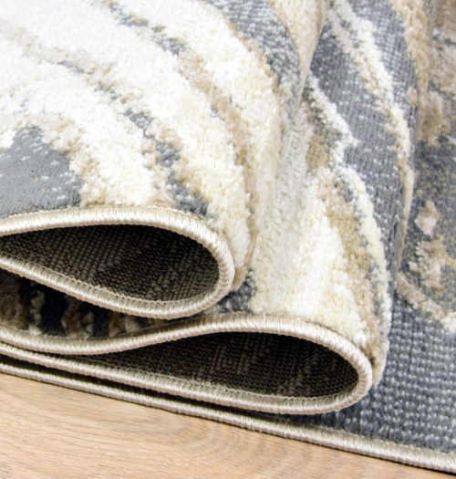 Dywan z frędzlami 120x170 cm Boho Szary Do Salonu ANKONA 8253A grey/beige