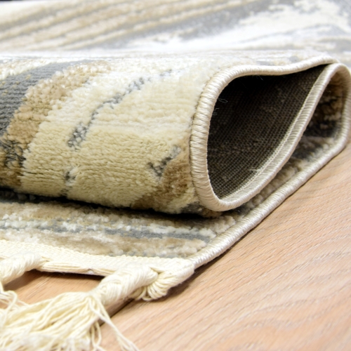 Dywan z frędzlami 120x170 cm Boho Szary Do Salonu ANKONA 8253A grey/beige