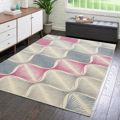 Dywan Abstrakcyjny 80x150 Nowoczesny Szary Do Salonu ADVENTURE 85981-16833